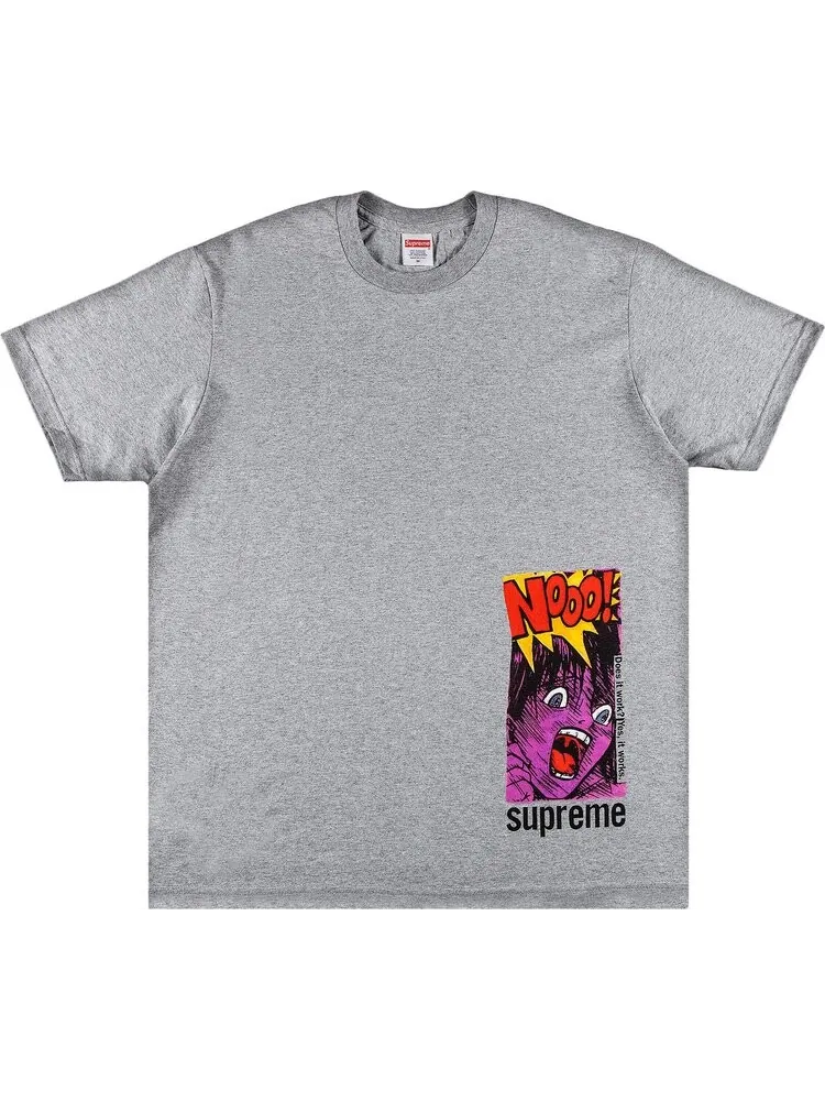 Футболка Supreme Does It Work Tee 'Heather Grey' — изображение 1 из 2, серый