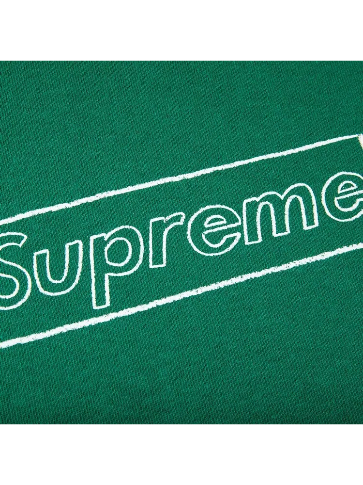 Футболка Supreme x KAWS Chalk Logo Tee 'Light Pine' — изображение 2 из 2, зеленый