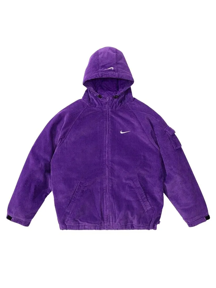 Куртка Supreme x Nike Arc Corduroy Hooded Jacket — изображение 1 из 2, фиолетовый
