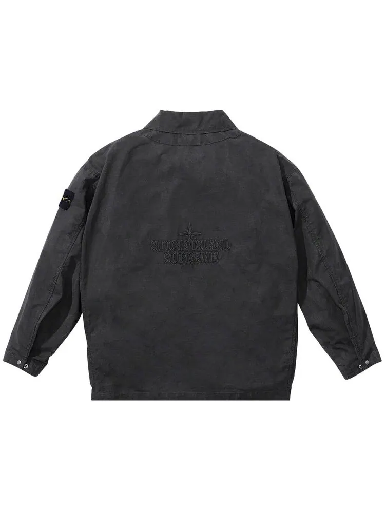 Куртка Supreme x Stone Island Reactive Ice Camo Ripstop Jacket — изображение 2 из 2, черный