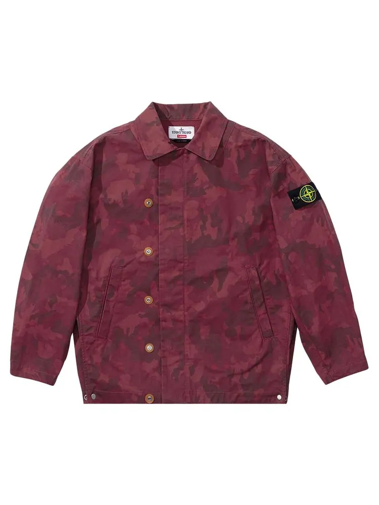 Куртка Supreme x Stone Island Reactive Ice Camo Ripstop Jacket 'Red' — изображение 1 из 2, красный