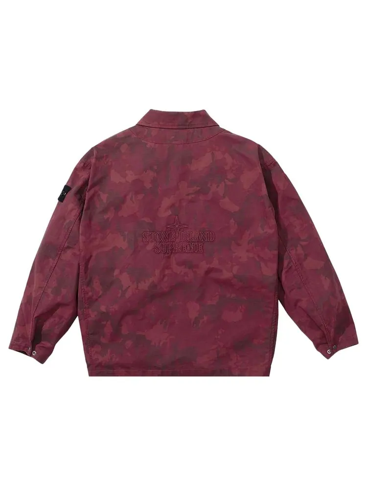 Куртка Supreme x Stone Island Reactive Ice Camo Ripstop Jacket 'Red' — изображение 2 из 2, красный