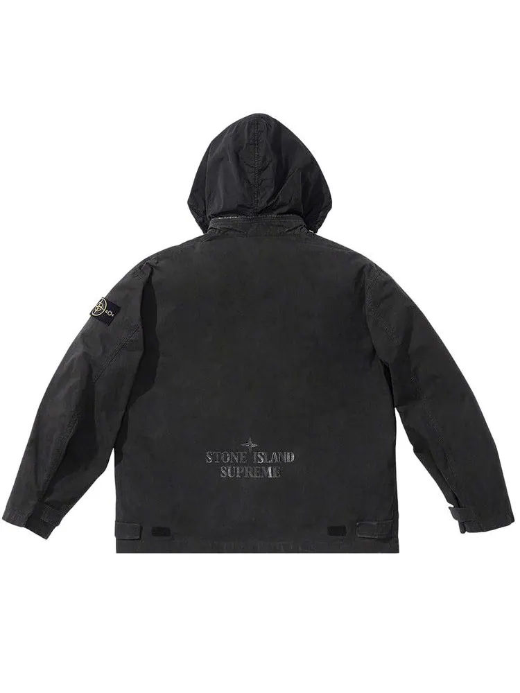 Куртка Supreme x Stone Island Cotton Cordura Shell Jacket — изображение 2 из 3, черный