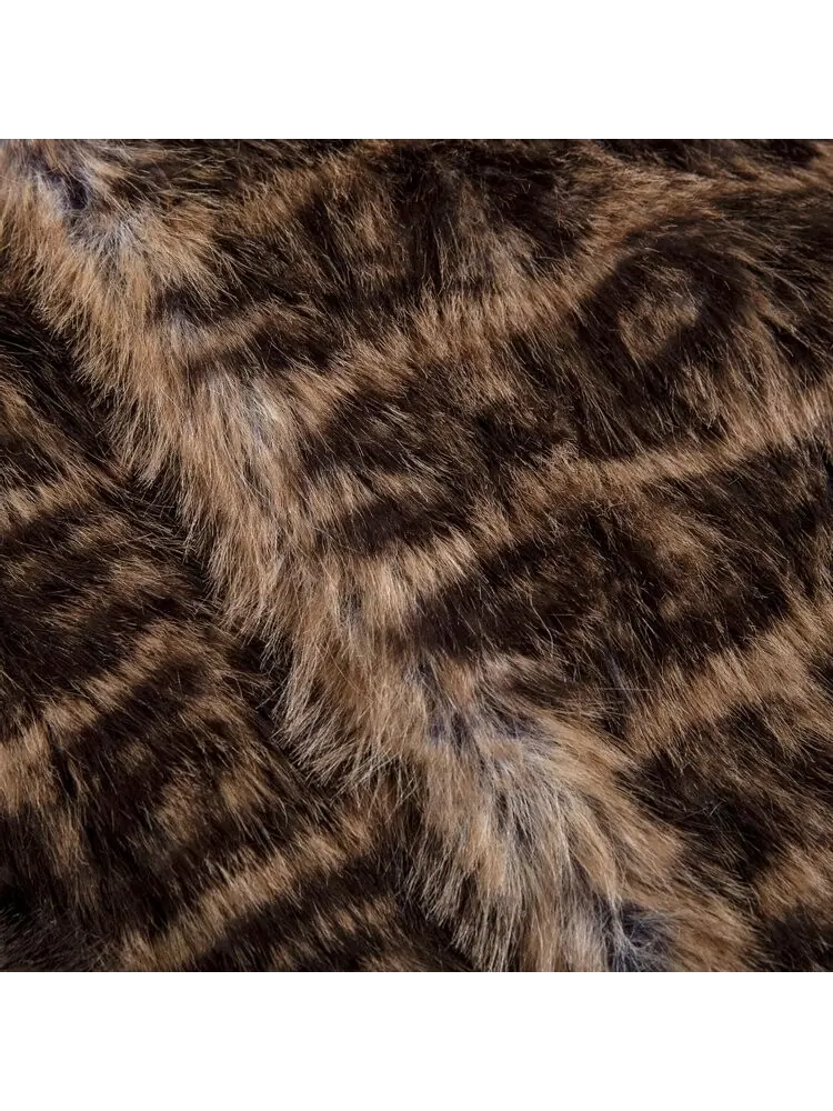 Пальто Supreme Faux Fur Hooded Coat 'Brown' — изображение 2 из 2, коричневый