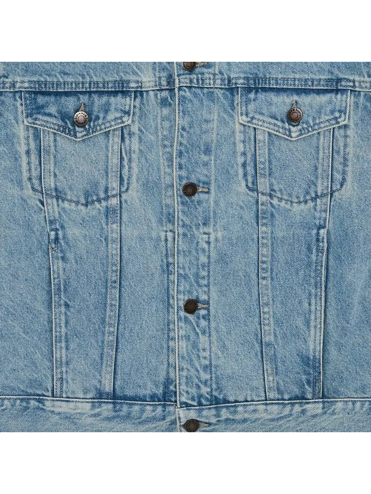 Куртка Supreme Inset Logo Denim Trucker Jacket — изображение 3 из 3, синий
