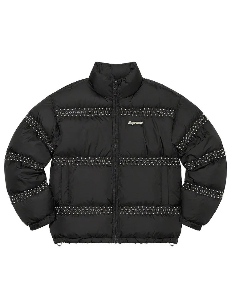 Куртка Supreme x B.B. Simon Studded Puffer Jacket — изображение 1 из 2, черный