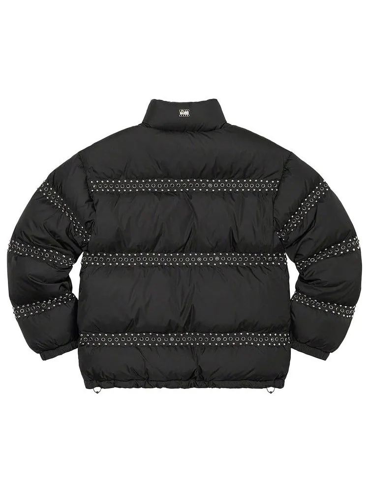 Куртка Supreme x B.B. Simon Studded Puffer Jacket — изображение 2 из 2, черный