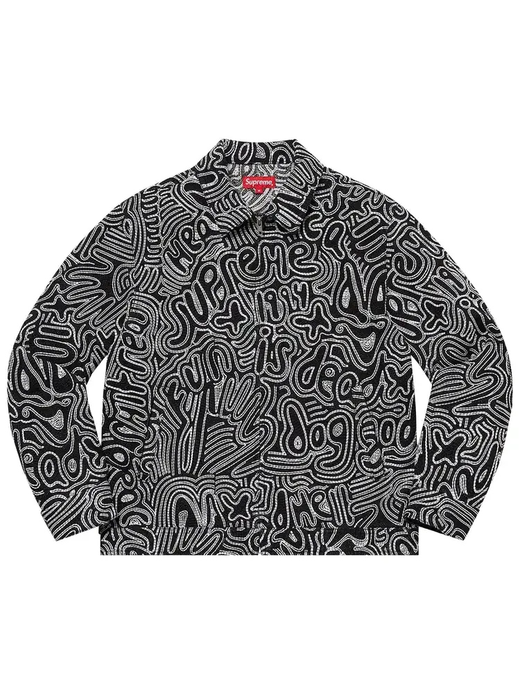 Джинсовая куртка Supreme Chainstitch — изображение 1 из 2, черный