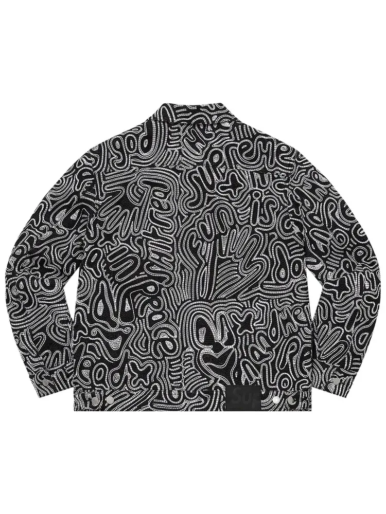 Джинсовая куртка Supreme Chainstitch — изображение 2 из 2, черный