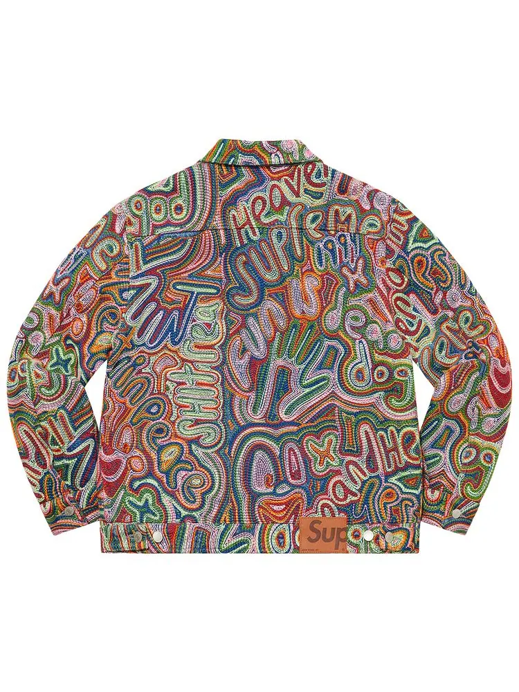 Куртка Supreme Chainstitch Denim Jacket 'Multicolor' — изображение 2 из 2, мульти