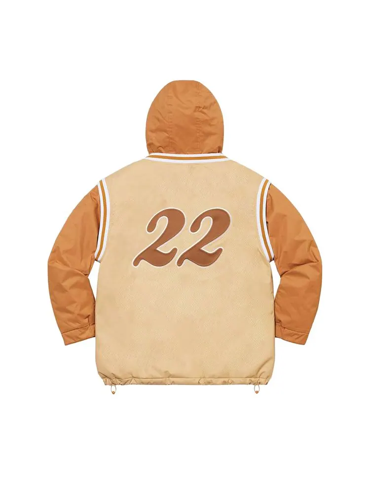 Куртка Supreme x Mitchell & Ness Quilted Sports Jacket 'Tan' — изображение 2 из 3, бежевый