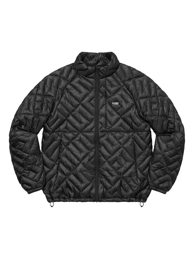 Куртка Supreme Spellout Quilted Lightweight Down Jacket — изображение 1 из 1, черный