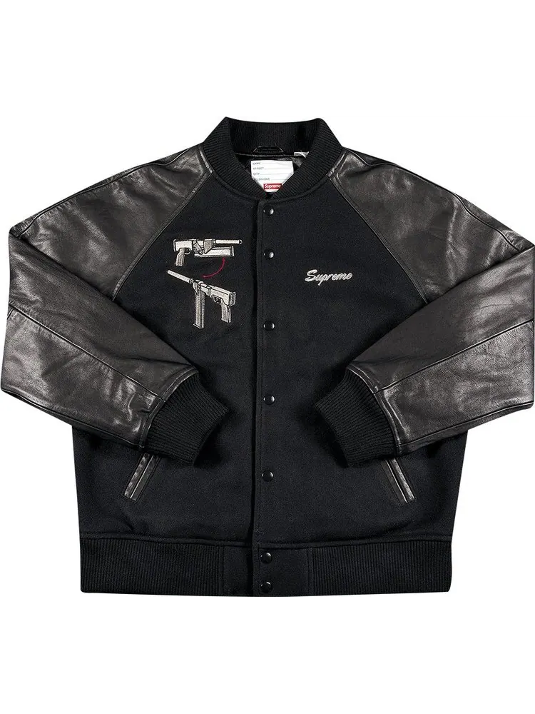 Куртка Supreme Aeon Flux Varsity Jacket 'Black' — изображение 1 из 3, черный