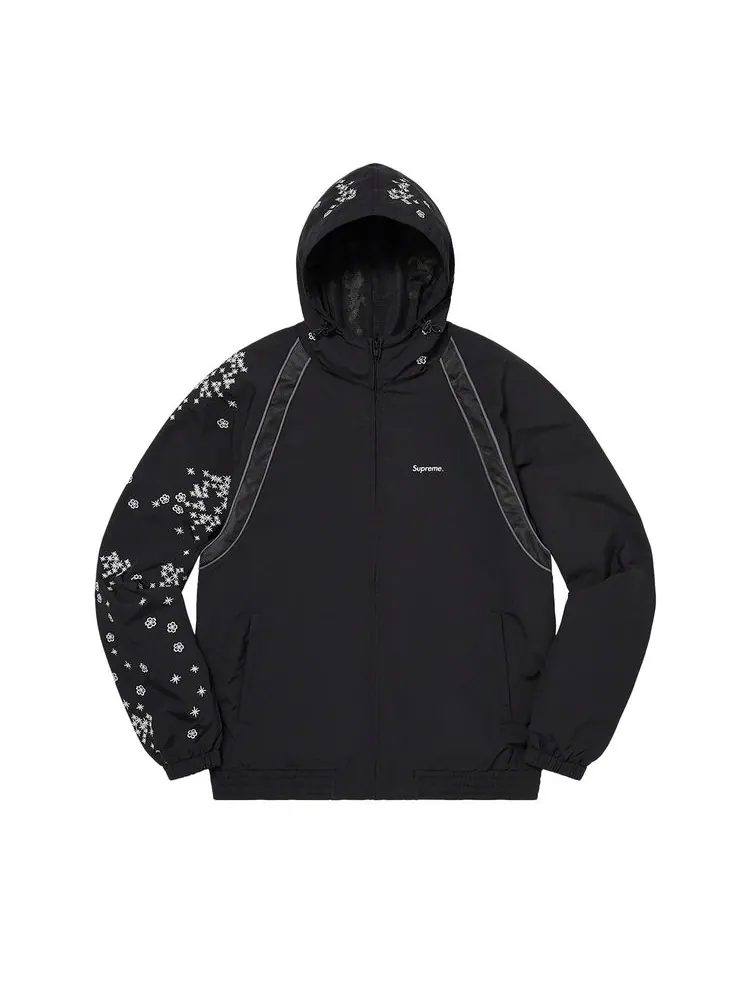 Куртка Supreme AOI Glow-In-The-Dark Track Jacket 'Black' — изображение 1 из 2, черный