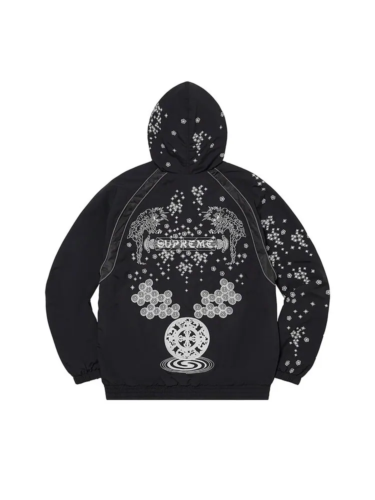 Куртка Supreme AOI Glow-In-The-Dark Track Jacket 'Black' — изображение 2 из 2, черный