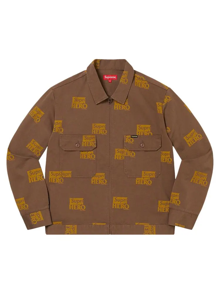 Куртка Supreme x ANTIHERO Work Jacket 'Brown' — изображение 1 из 2, коричневый
