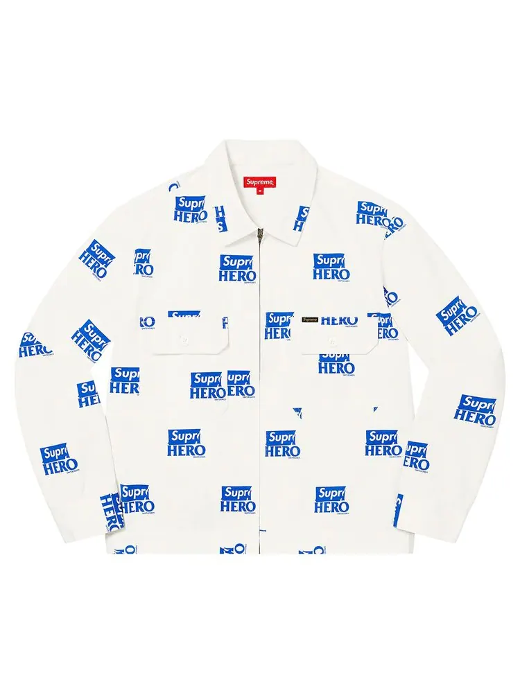 Куртка Supreme x ANTIHERO Work Jacket 'White' — изображение 1 из 2, белый