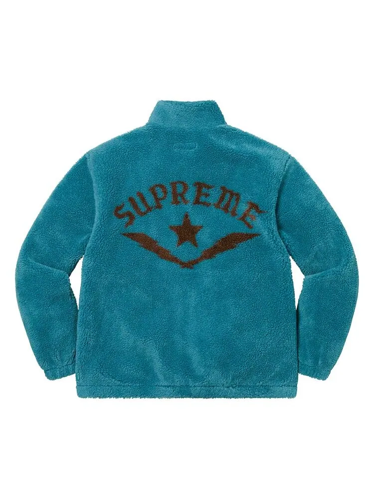 Куртка Supreme Star Fleece Jacket Teal — изображение 2 из 2, бирюзовый