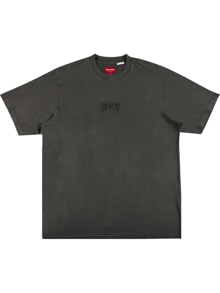 Футболка Supreme Acid Wash Short-Sleeve Top 'Black' — изображение 1 из 2, черный