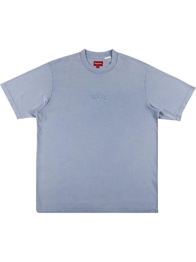 Футболка Supreme Acid Wash Short-Sleeve Top 'Light Blue' — изображение 1 из 2, синий