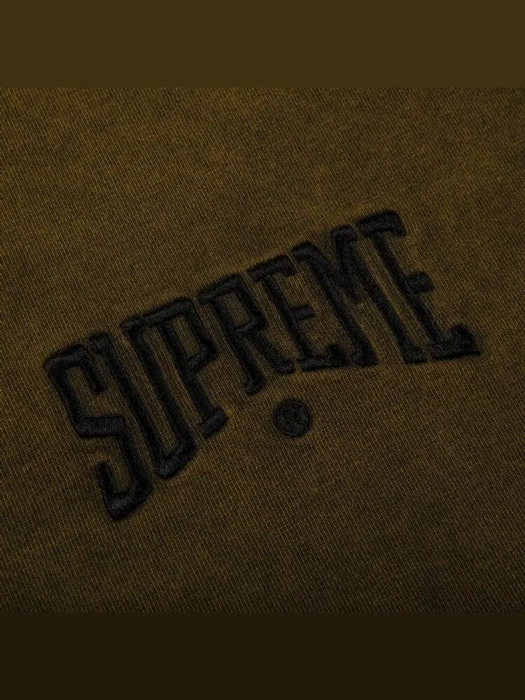 Футболка Supreme Acid Wash Short-Sleeve Top 'Rust' — изображение 2 из 2, загар