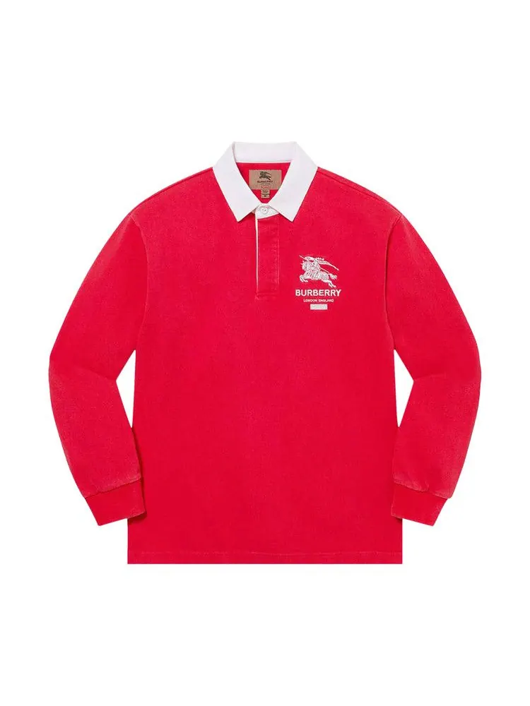 Топ Supreme x Burberry Rugby — изображение 1 из 1, красный
