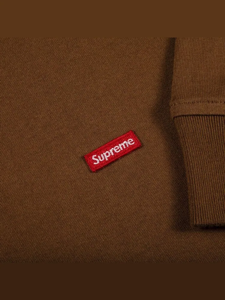 Лонгслив Supreme Small Box Long-Sleeve Tee 'Brown' — изображение 2 из 2, коричневый