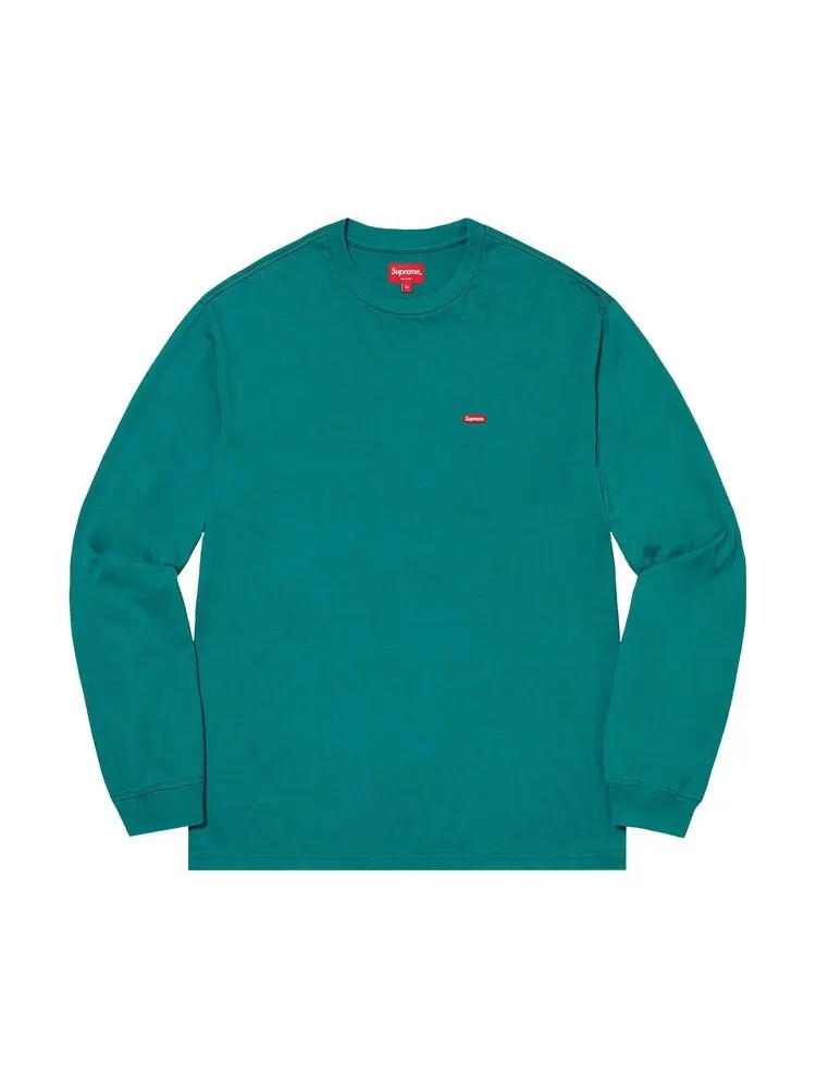 Футболка Supreme Small Box Long-Sleeve Tee Teal — изображение 1 из 1, бирюзовый