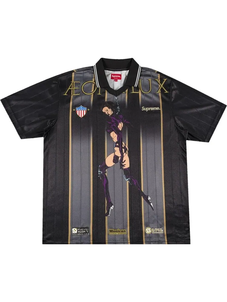 Футболка Supreme Aeon Flux Soccer Jersey 'Black' — изображение 1 из 2, черный