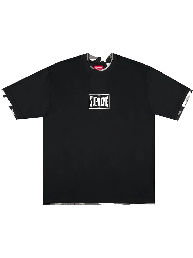 Футболка Supreme Layered Short-Sleeve Top 'Black' — изображение 1 из 2, черный
