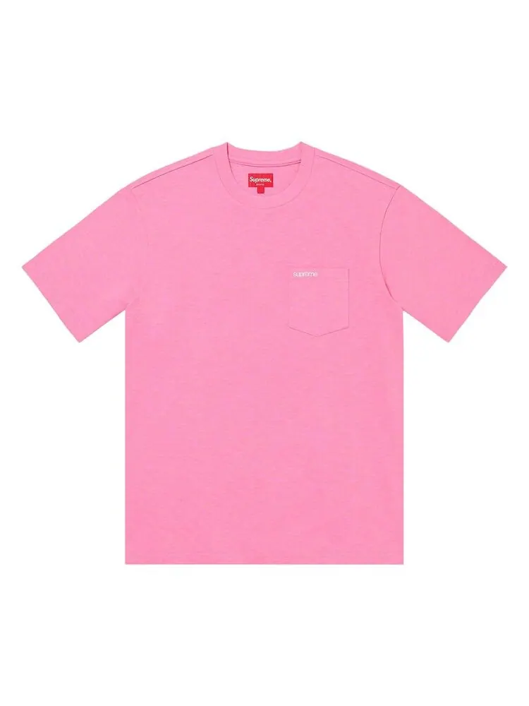 Футболка Supreme Short-Sleeve Pocket Tee Bright Pink — изображение 1 из 1, яркий розовый