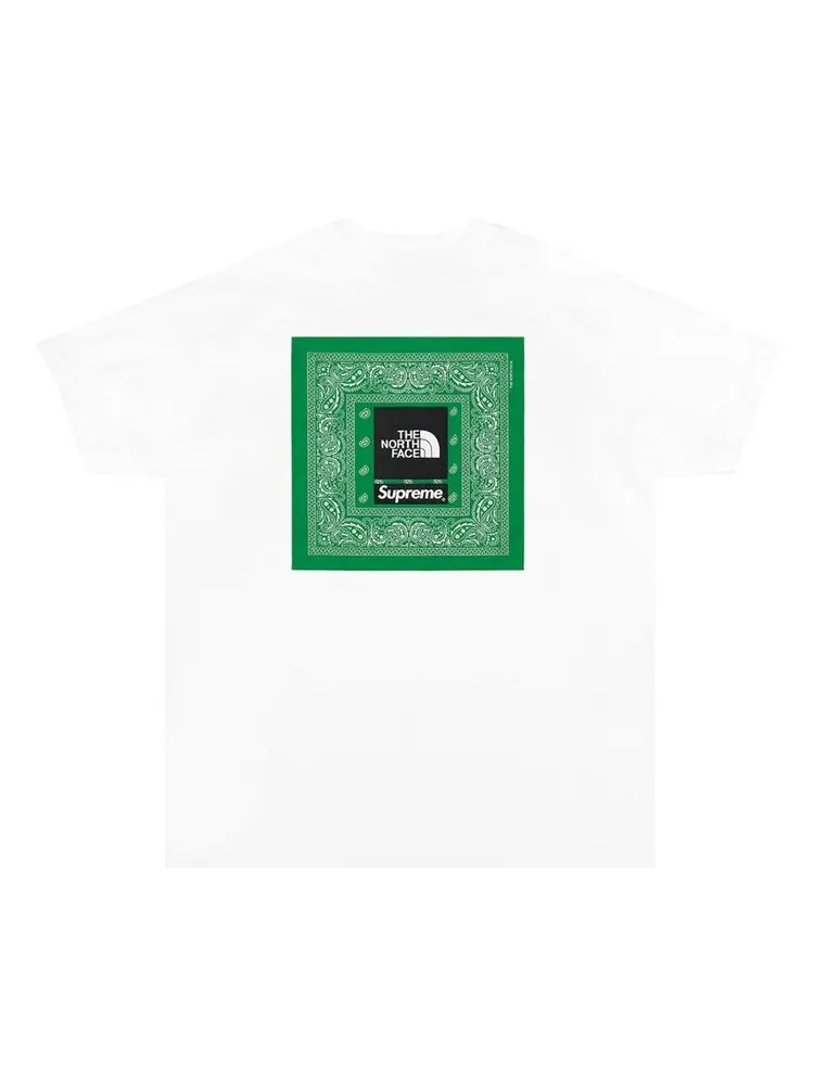Футболка Supreme x The North Face Bandana Tee 'White' — изображение 2 из 3, белый