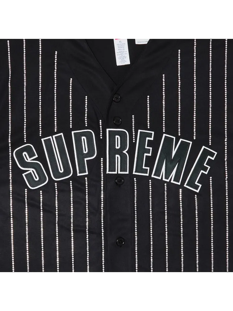Джерси Supreme Rhinestone Stripe Baseball Jersey — изображение 3 из 3, черный