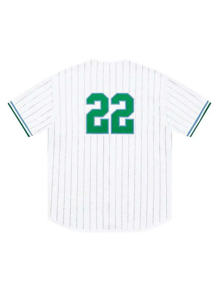 Джерси Supreme Rhinestone Stripe Baseball Jersey White — изображение 2 из 2, белый