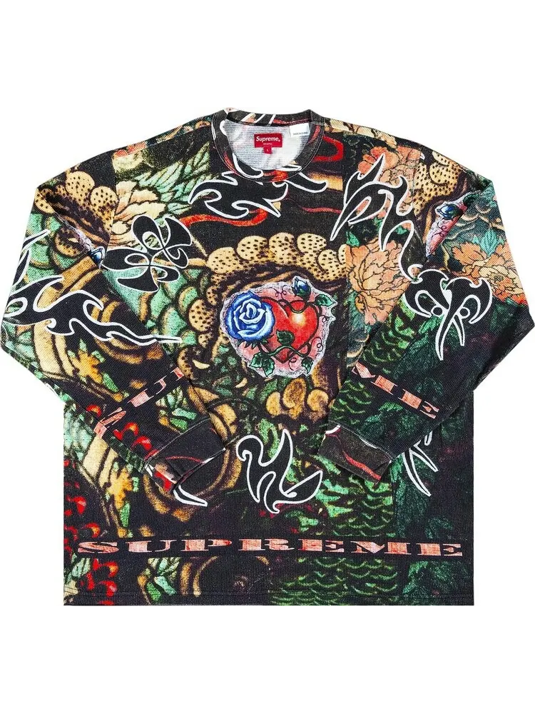Лонгслив Supreme Sacred Heart Waffle Long-Sleeve Top 'Multicolor' — изображение 1 из 2, мульти