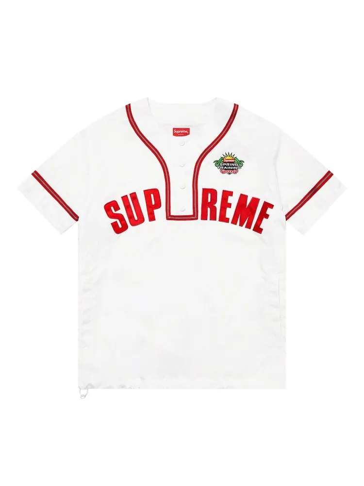 Топ Supreme Snap-Off Long-Sleeve Baseball Top — изображение 1 из 1, белый