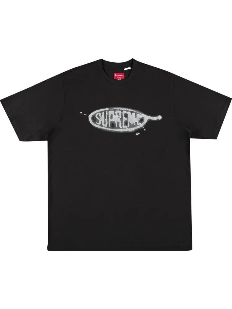 Футболка Supreme Ink Blot Short-Sleeve Top 'Black' — изображение 1 из 2, черный
