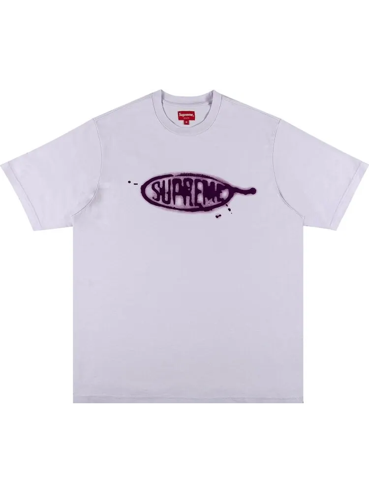 Футболка Supreme Ink Blot Short-Sleeve Top 'Lavender' — изображение 1 из 2, фиолетовый