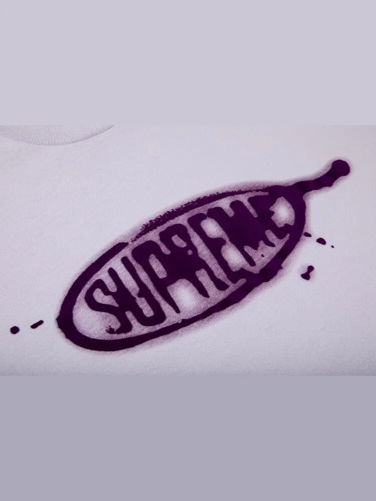 Футболка Supreme Ink Blot Short-Sleeve Top 'Lavender' — изображение 2 из 2, фиолетовый