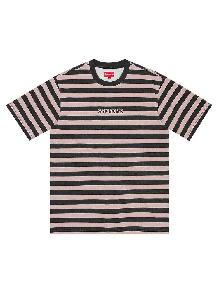 Топ Supreme Reverse Stripe Short-Sleeve Top — изображение 1 из 1, черный