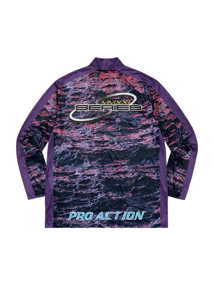 Пуловер Supreme Waves Zip Pullover — изображение 2 из 2, фиолетовый