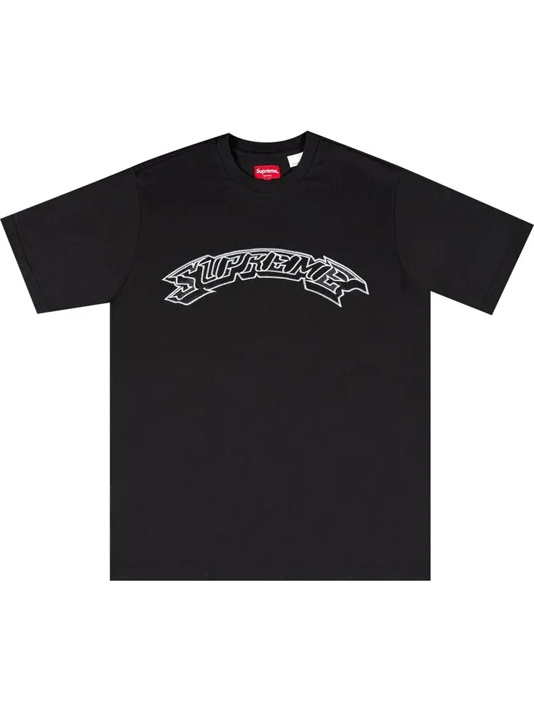 Футболка Supreme Appliqué Arc Short-Sleeve Top 'Black' — изображение 1 из 2, черный