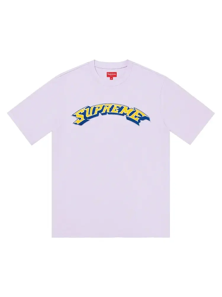 Топ с короткими рукавами Supreme Appliqué Arc — изображение 1 из 1, лавандовый