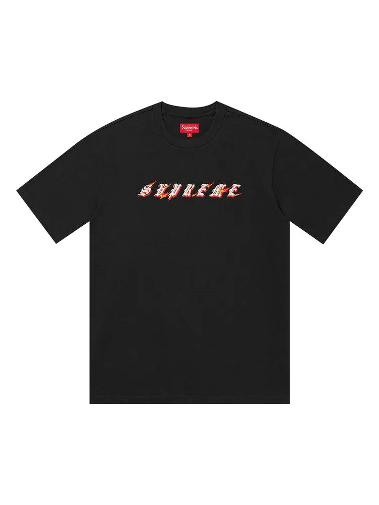 Топ Supreme Flames Short-Sleeve Top — изображение 1 из 1, черный