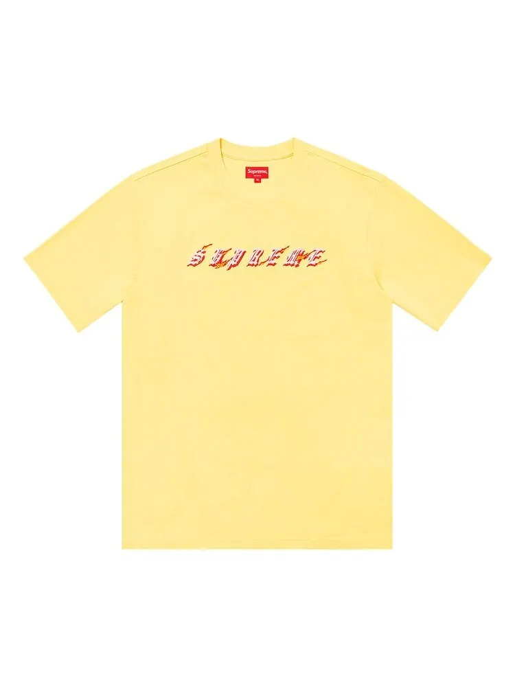 Топ Supreme Flames Short-Sleeve Top Pale Yellow — изображение 1 из 1, бледный желтый