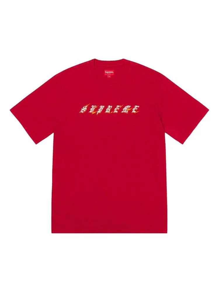 Топ Supreme Flames Short-Sleeve Top — изображение 1 из 1, красный