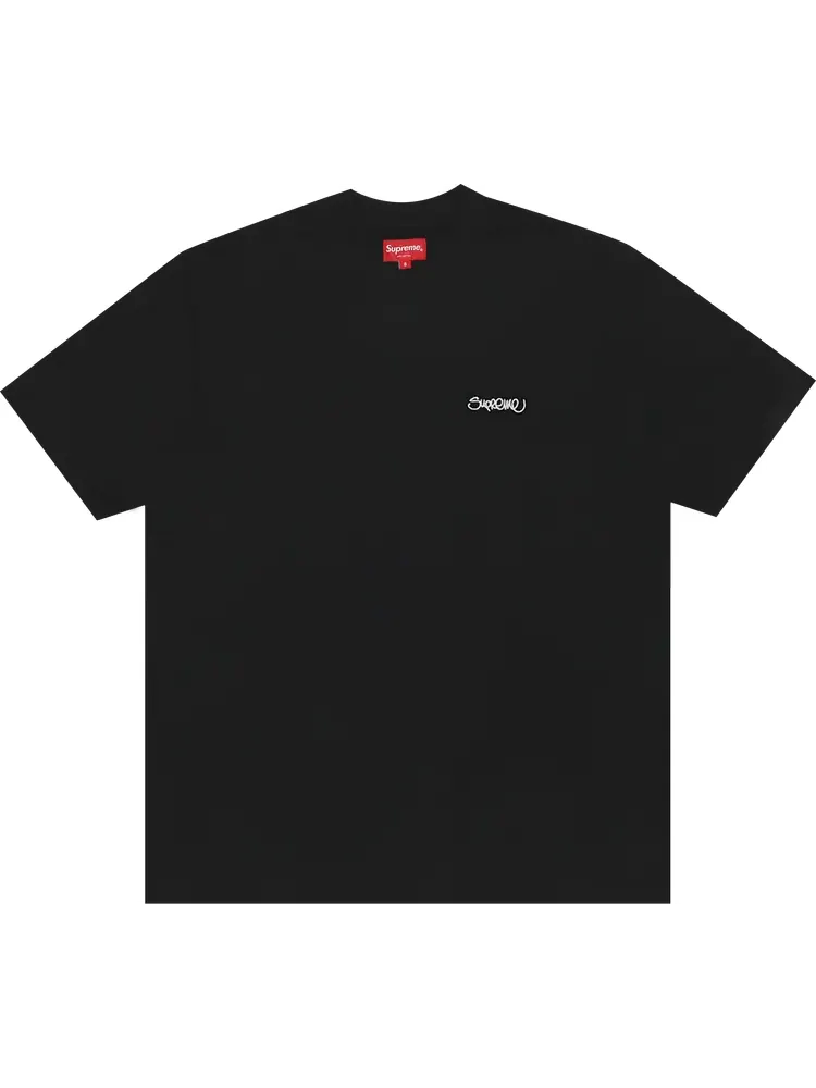 Футболка Supreme Washed Handstyle Short-Sleeve Top 'Black' — изображение 1 из 1, черный