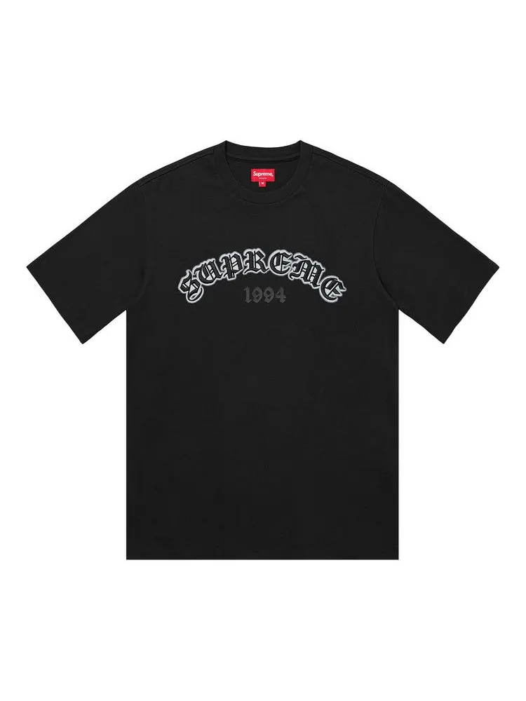 Топ Supreme Old English Glow Short-Sleeve Top — изображение 1 из 1, черный