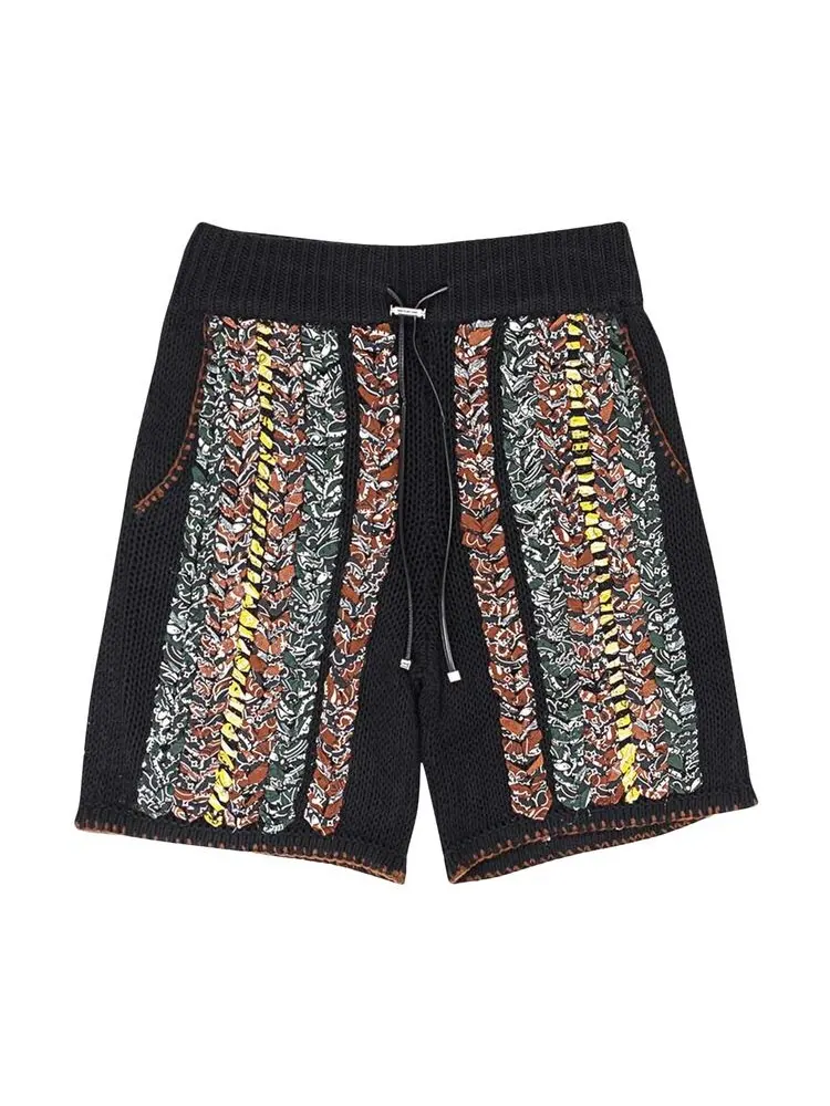 Шорты Amiri Braided Bandana Shorts Black