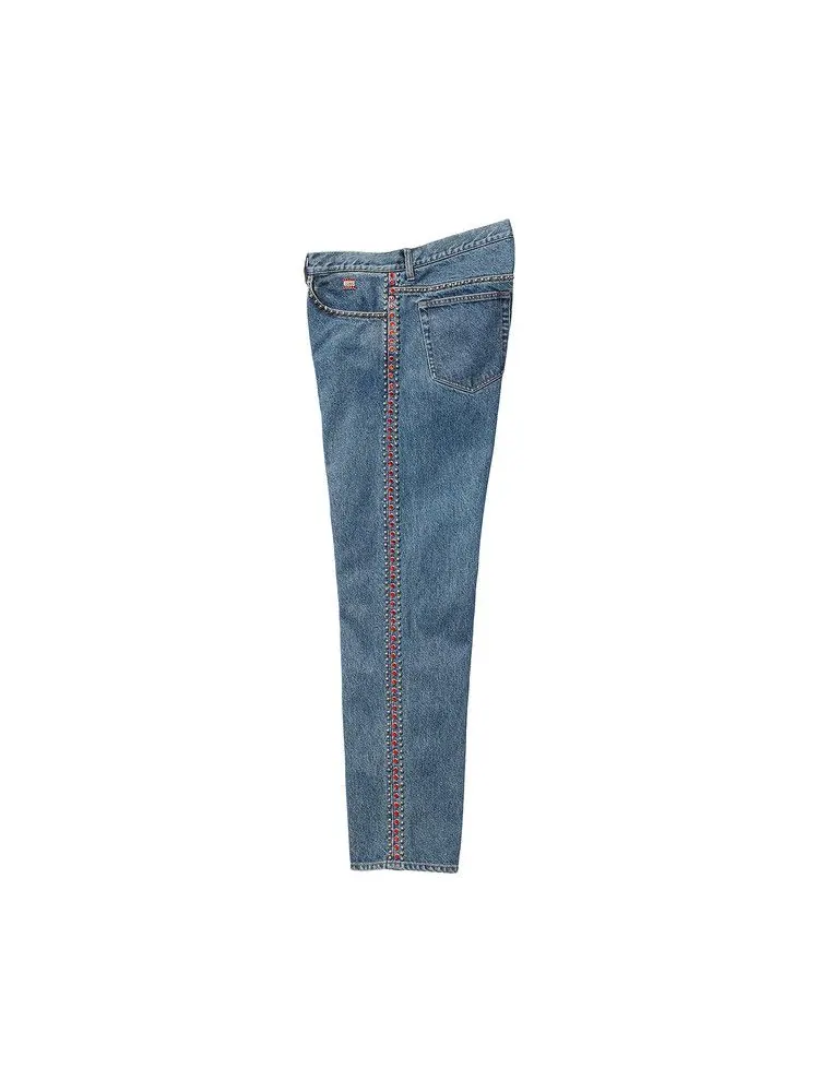 Джинсы Supreme x B.B. Simon Studded Regular Jean — изображение 3 из 3, синий
